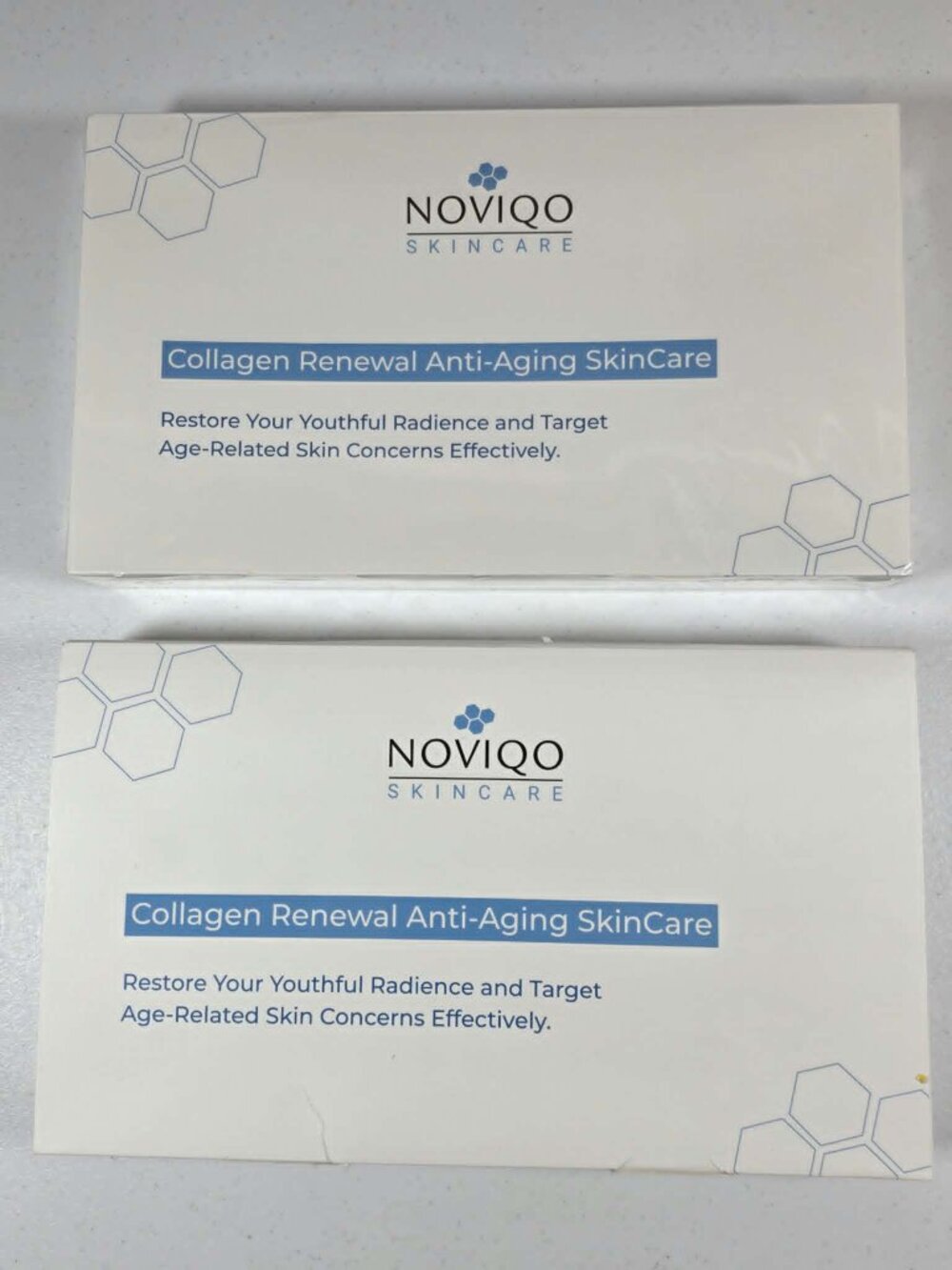 NOVIQO SKINCARE COLLAGEN RENEWAL ANTI AGING SKIN CARE 5 TREATMENTS EACH X 2
